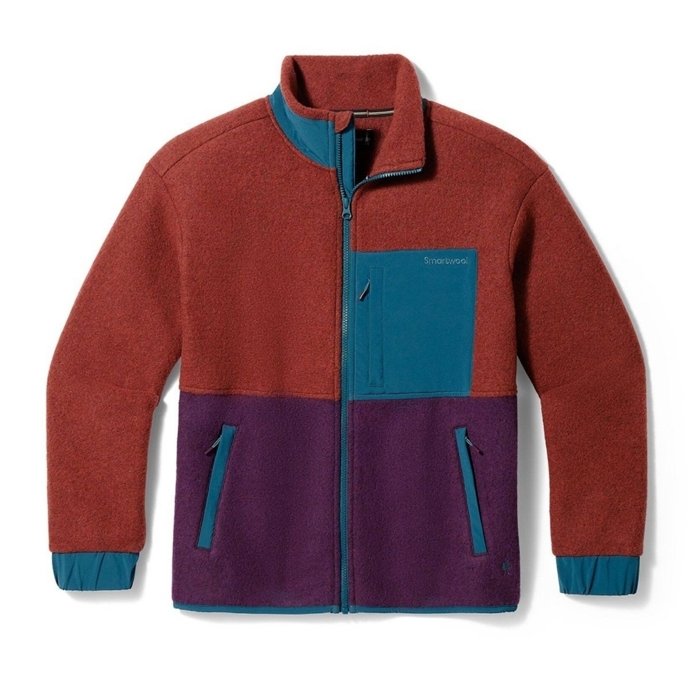 Smartwool Hudson Trail Fleece Sweater Size S Wool Anorak Full Zip Jacket